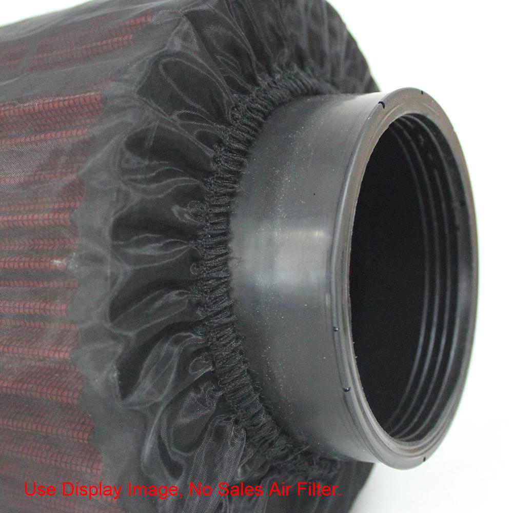 Cone Air Filter Protective Cover for Car Cold Air Intake Filters Black Waterproof Dustproof Oilproof Universal Air Filter Cover