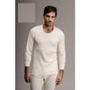 Мужская майка из 100% шерсти с длинными рукавами, колготки, комплект нижнего белья 1002–1001– 1 комплект
