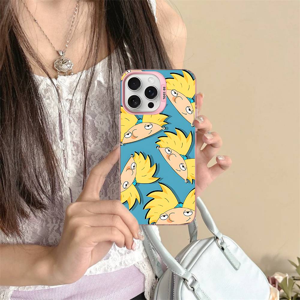 Hey A_Arnolds Cartoon Phone Cases For IPhone 17 16e 15 14 13 12 11 Plus Pro Max ProMax Colorful Covers