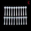 20Pcs Powder Spoon White Measuring Spoon Plastic Small Spoon