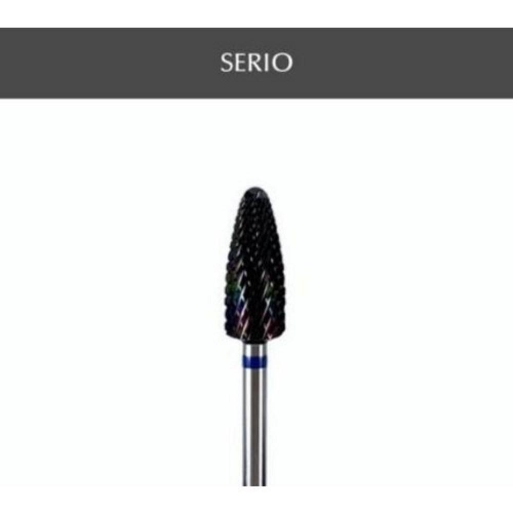 Конус Serio Black Diamond (M) Бит акриловый для снятия гель-лака, конус из черного алмаза M, 1 шт.
