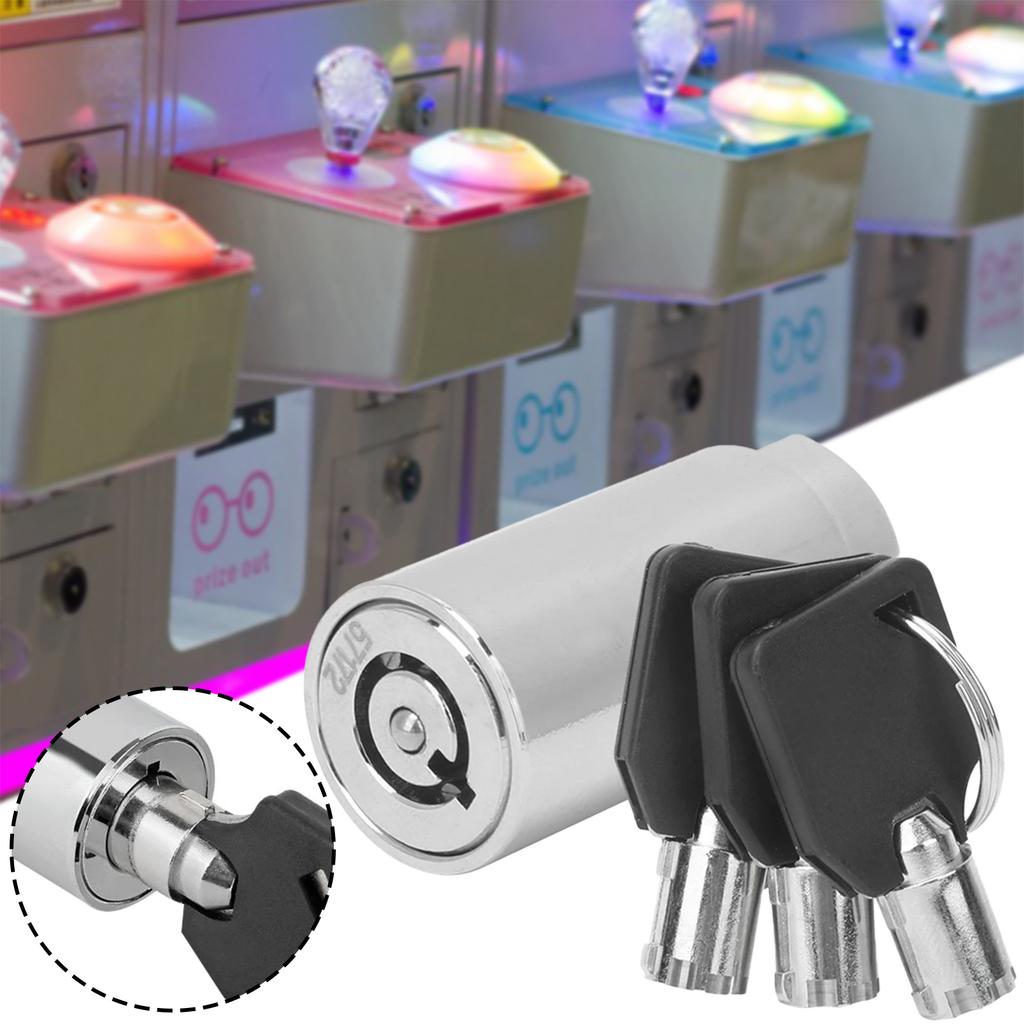 Цилиндр замка для торгового автомата Универсальный трубчатый замок для торгового автомата/набор ключей для аксессуаров для торгового автомата по продаже закусок и напитков
