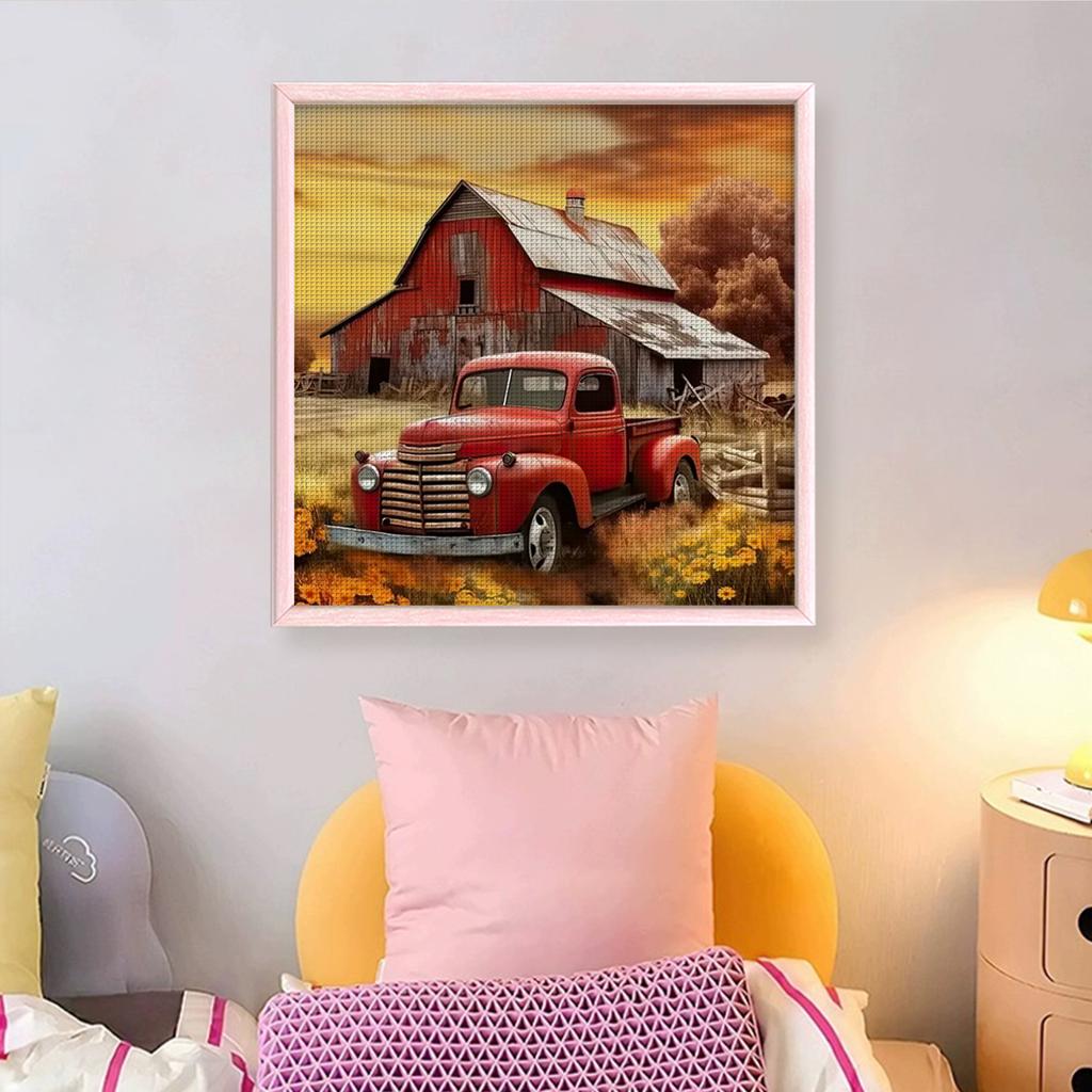Полный дом 11CT DIY Счетная вышивка крестом Набор 19,69x19,69 дюйма Стартовые наборы для вышивки гладью для взрослых Декор для дома
