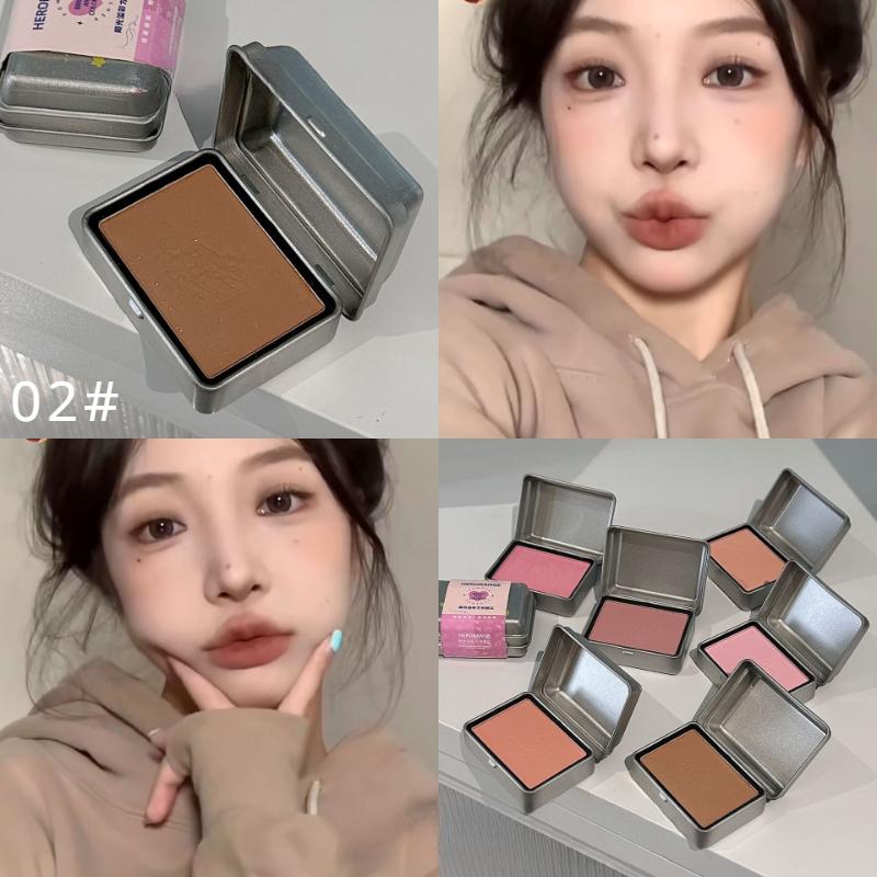 Румяна Square Iron Box, прозрачный и чистый корейский порошок Sweet Sister Yuanqi, не летающий!