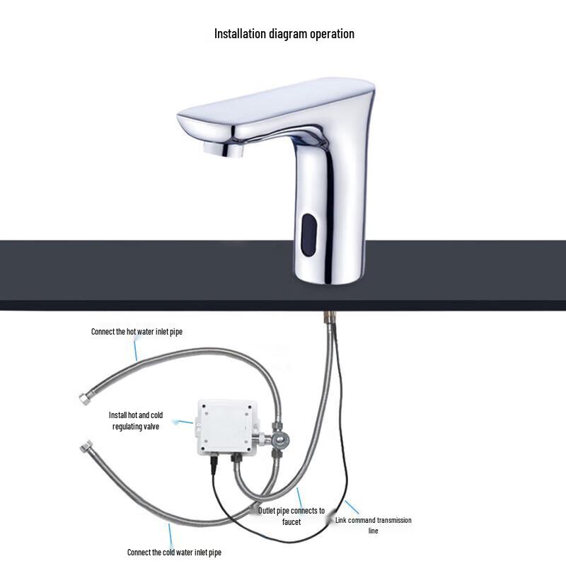 Minxi B-Style Automatic Sensor Single Cold Basin Faucet
