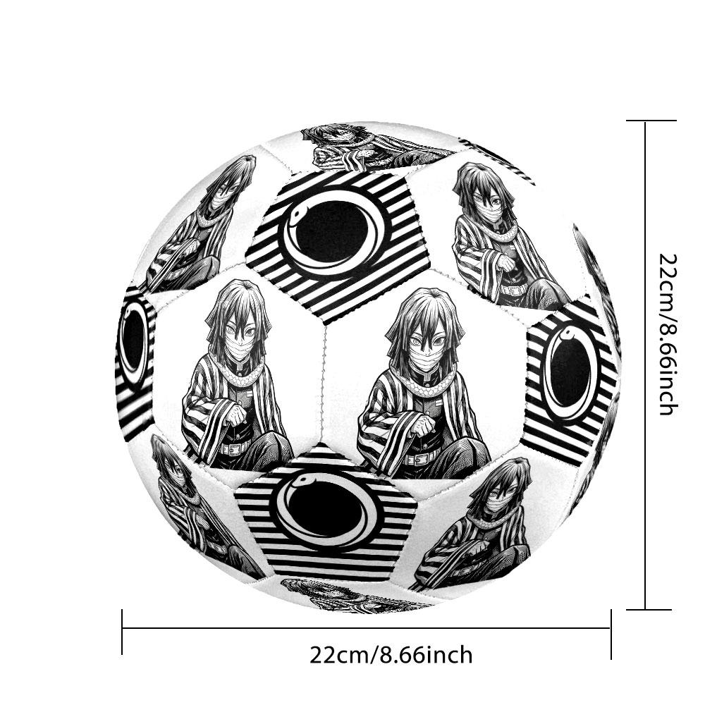 1pc Demon Slayer Kimetsu no Yaiba Soccer Ball Size 5 Indoor Soccer Ball Fashion Colorful Backyard Game - Great For Sports Fans Gift HE24