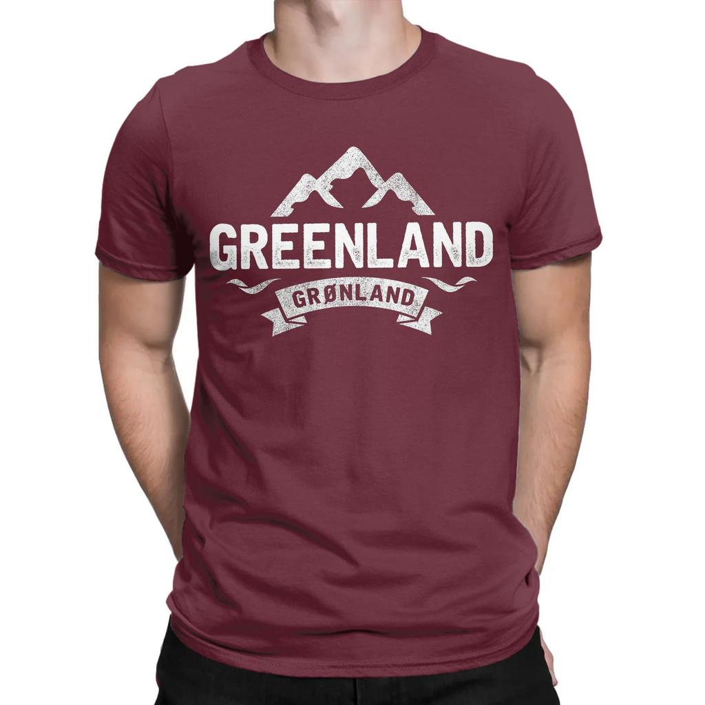Винтажная футболка Greenland Glaciers Icebergs для мужчин с круглым вырезом, хлопковые футболки с коротким рукавом, размер 5XL, одежда