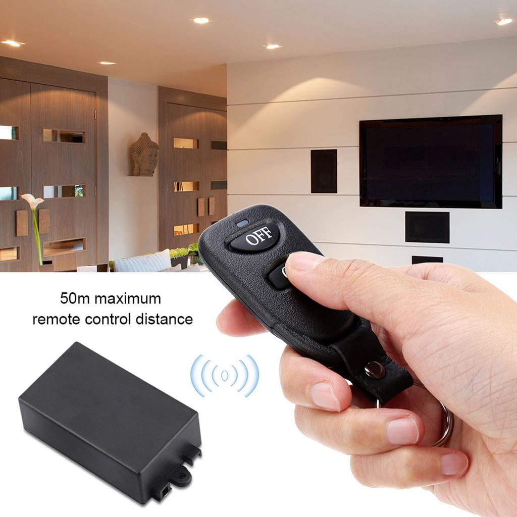 AC 220V 1CH Wireless Remote Control Relay Receiver Module with 2 Transmitters 433MHZ