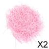2x20g/Bag Shredded Raffia Paper DIY Basket Filler Gift Filling Pink