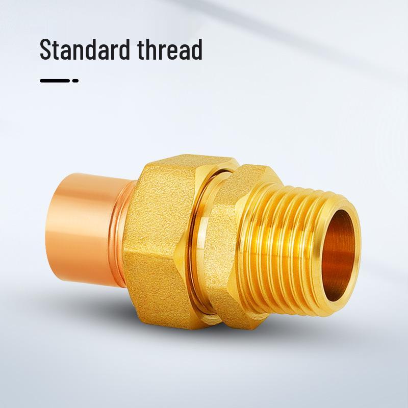 Copper Union Reducing Adapter Welded Pipe Fittings Male Thread Socket Card Sleeve