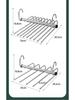 Выдвижная многослойная складная вешалка для брюк из нержавеющей стали с волшебными зажимами