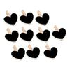 New Cute and Popular 50 Piece Hanging Wooden Convenient Message Board Clip, Label Number, Price Tag, Heart-shaped DIY Crafts
