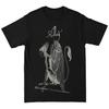 Hot ALCEST French Black Metal Band Short-sleeved Rock Pink American Streetwear Retro Loose Print Men's and Women's T-shirt