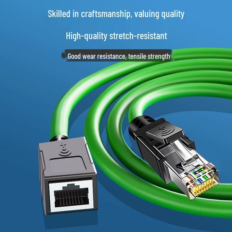 Industrial Grade RJ45 Cat 6A Double Shielded Ethernet Extension Cable