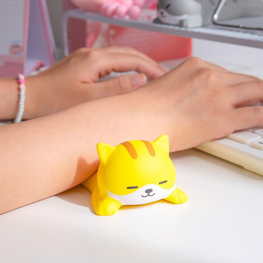 Новая симпатичная подставка для запястья для коврика для мыши, компьютерная подставка для ноутбука, подставка для стола, эргономичная, кавайная, медленно поднимающаяся, мягкая