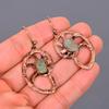 Friendship Day Sale Labradorite Stone Copper Dangling Electroformed New Earrings V-109