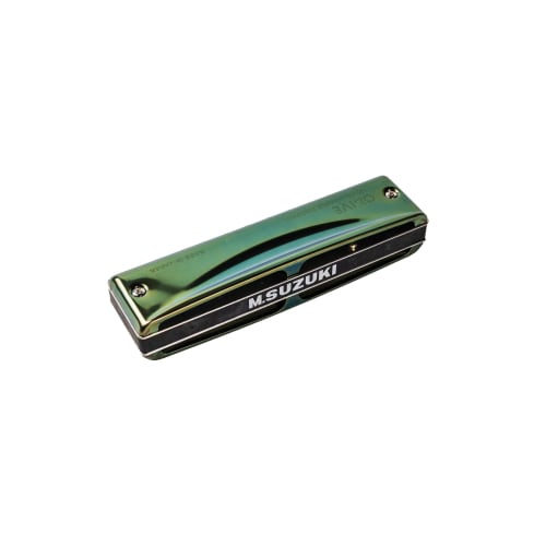 SUZUKI 10-hole Harmonica OLIVE C-20 In C Key