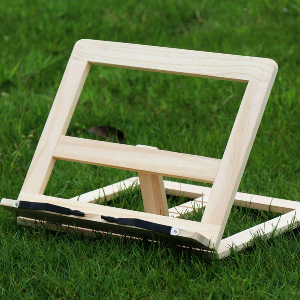 Деревянная подставка для чтения книг, нескользящая настольная подставка, портативная кухонная подставка для рецептов, для дома