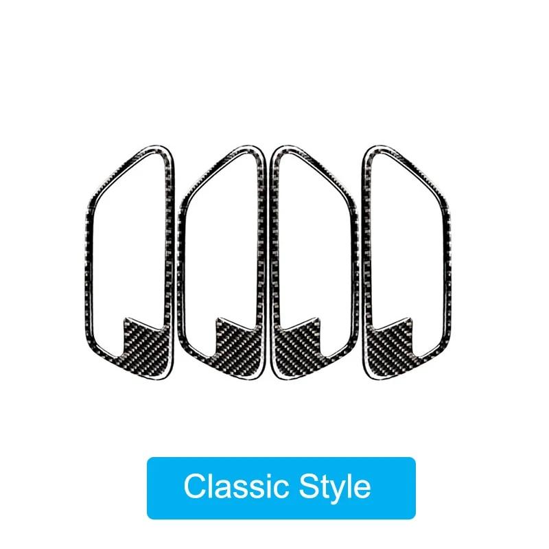 4 шт./компл., наклейки на дверные ручки автомобиля из углеродного волокна, украшения для BMW 3 серии F30 3GT F34 2013-18, аксессуары для тюнинга салона автомобиля