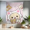 Милые мультяшные R-Rilakkuma Хиппи Настенные гобелены Богемские настенные гобелены Мандала INS Домашний декор