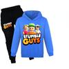 Games Stumble Guys Children Clothing Hoodies+Pant Set Girls Boys 3-12 Years Kids Coat Spring Autumn Sports Toddler Pullover