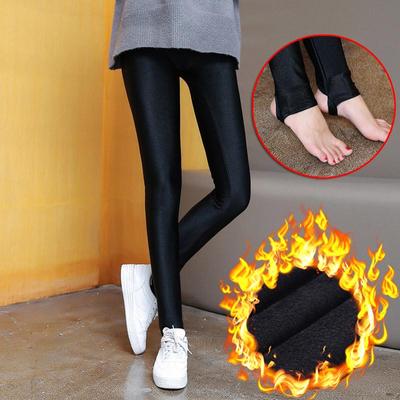 Женские теплые леггинсы, осенне-зимние яркие бархатные вязаные толстые леггинсы, супер эластичные брюки