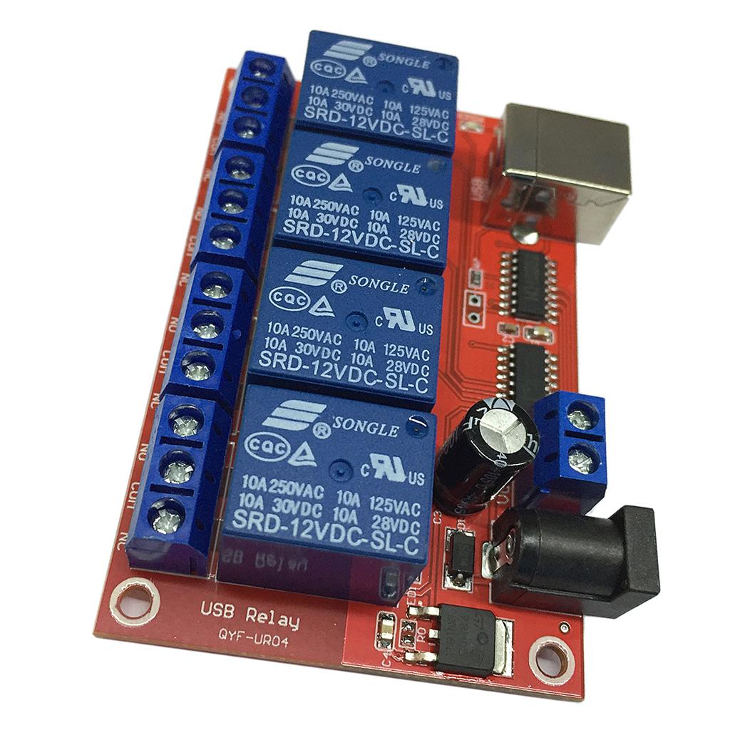 4-канальный USB-релейный модуль NO и NC, Зарядка AC 250V / 10A DC 30V