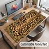 Decorative Artwork Theme Customized Mouse Pad Personalized Print Name Text Desk Mat For Home Office Table Decor