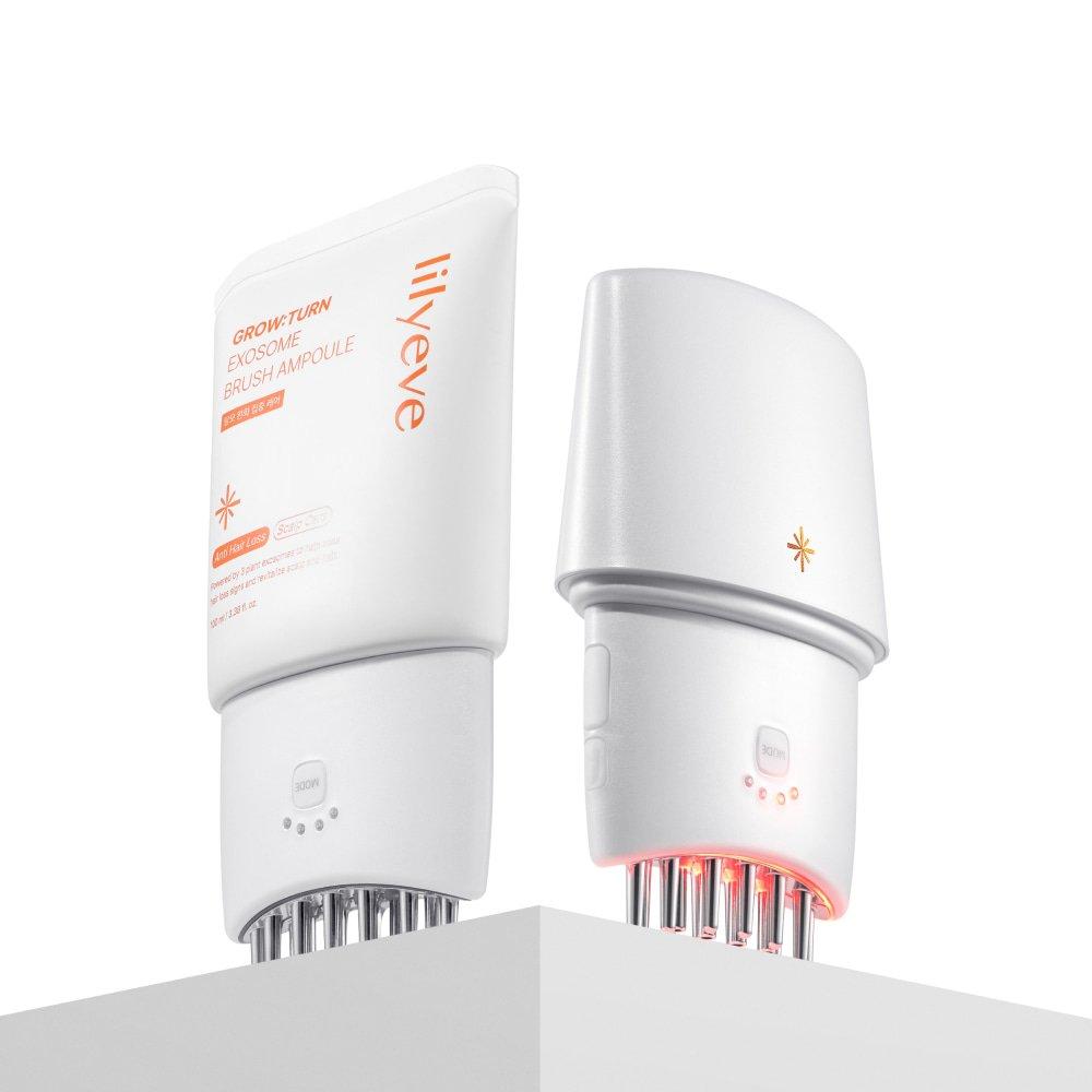 Lilyeve GROW:TURN PRO 4-in-1 Scalp Care Device EP MC EMS Micro-Vibration Ampoule Booster