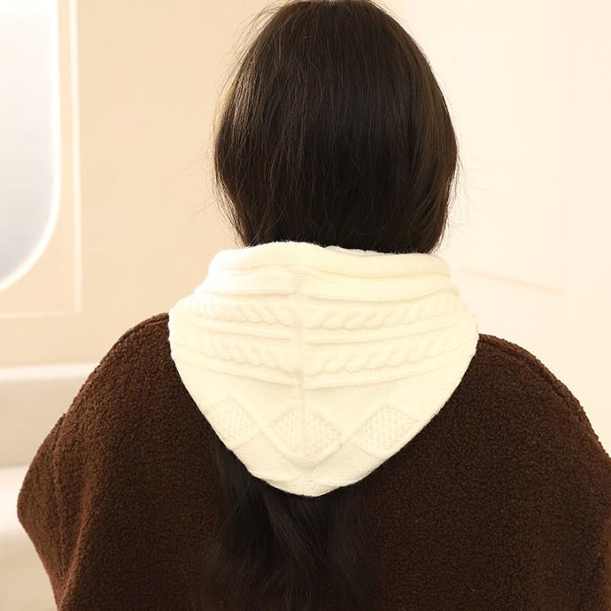 Женский комплект из вязаной шапки и шарфа из искусственного кашемира – толстый, теплый, ветрозащитный для осени и зимы