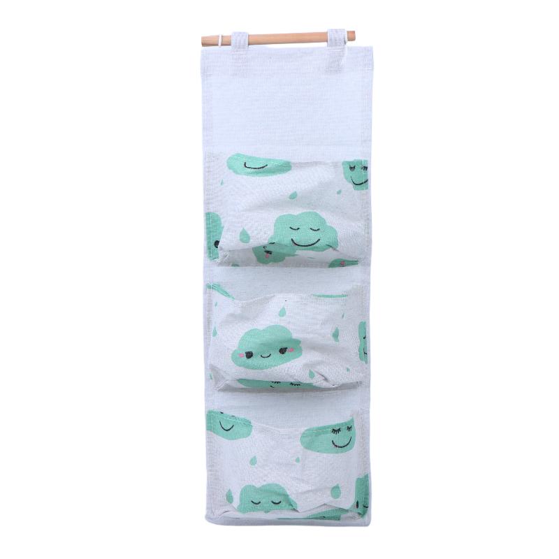 Organize Your Space with Fabric Pocket Bag Wall Hanging Storage for Bedroom and Bathroom