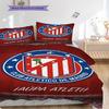Vibrant Atlético Madrid Emblem Design Bedding (1 * duvet cover + 2 * pillowcase, without core) Christmas birthday gift Duvet cover and pillowcase