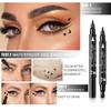Двусторонняя подводка для глаз с цветным уплотнением, водостойкая, устойчивая к поту и не размазывающаяся подводка для глаз с уплотнением