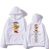 Mora Merch Зимняя толстовка с капюшоном Harajuku Cartoon с длинным рукавом из флиса Удобная одежда в стиле панк-толстовка