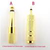 10pcs 6.35mm 1/4" Mono Male To 3.5mm 1/8" Female Connector Jack Audio Speaker Mono Terminal Plug Headphone Adapter Gold Plated 6.5mm