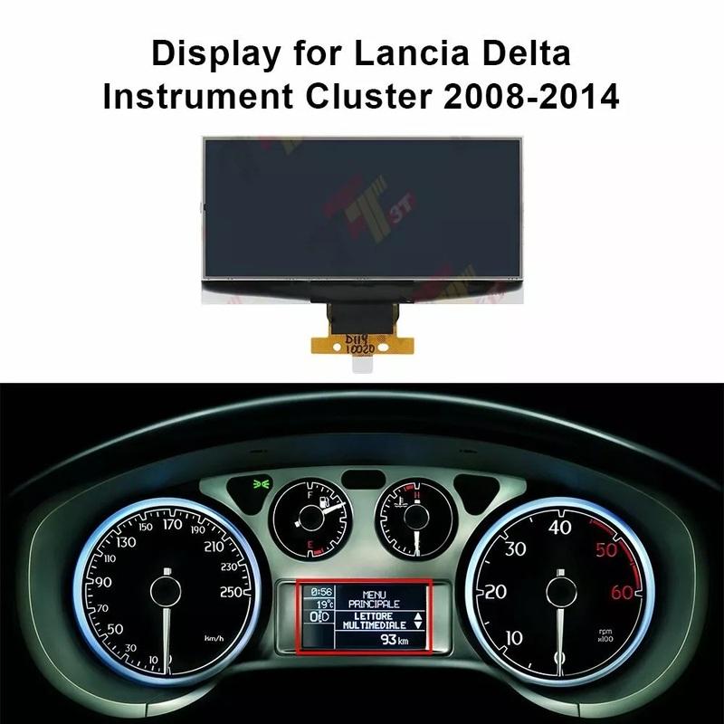Dashboard LCD Display for Abarth, Alfa Romeo, Citroën, Fiat, Lancia, Peugeot, RAM Dashboard