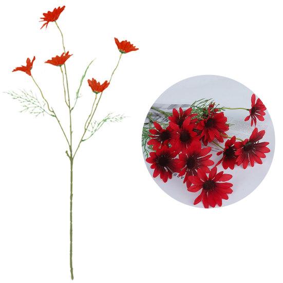 1 шт. поддельный цветок 5 головок яркие красочные специальные широкое применение искусственный цветок для стола