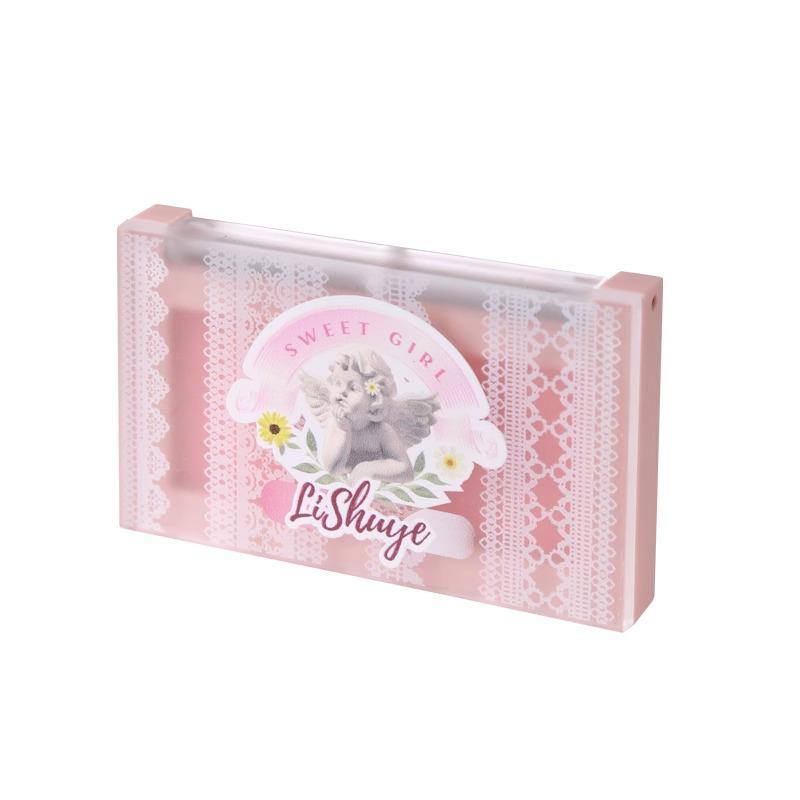 Кремовая палетка румян Lychee Heart: Многофункциональные румяна низкой насыщенности для естественного макияжа