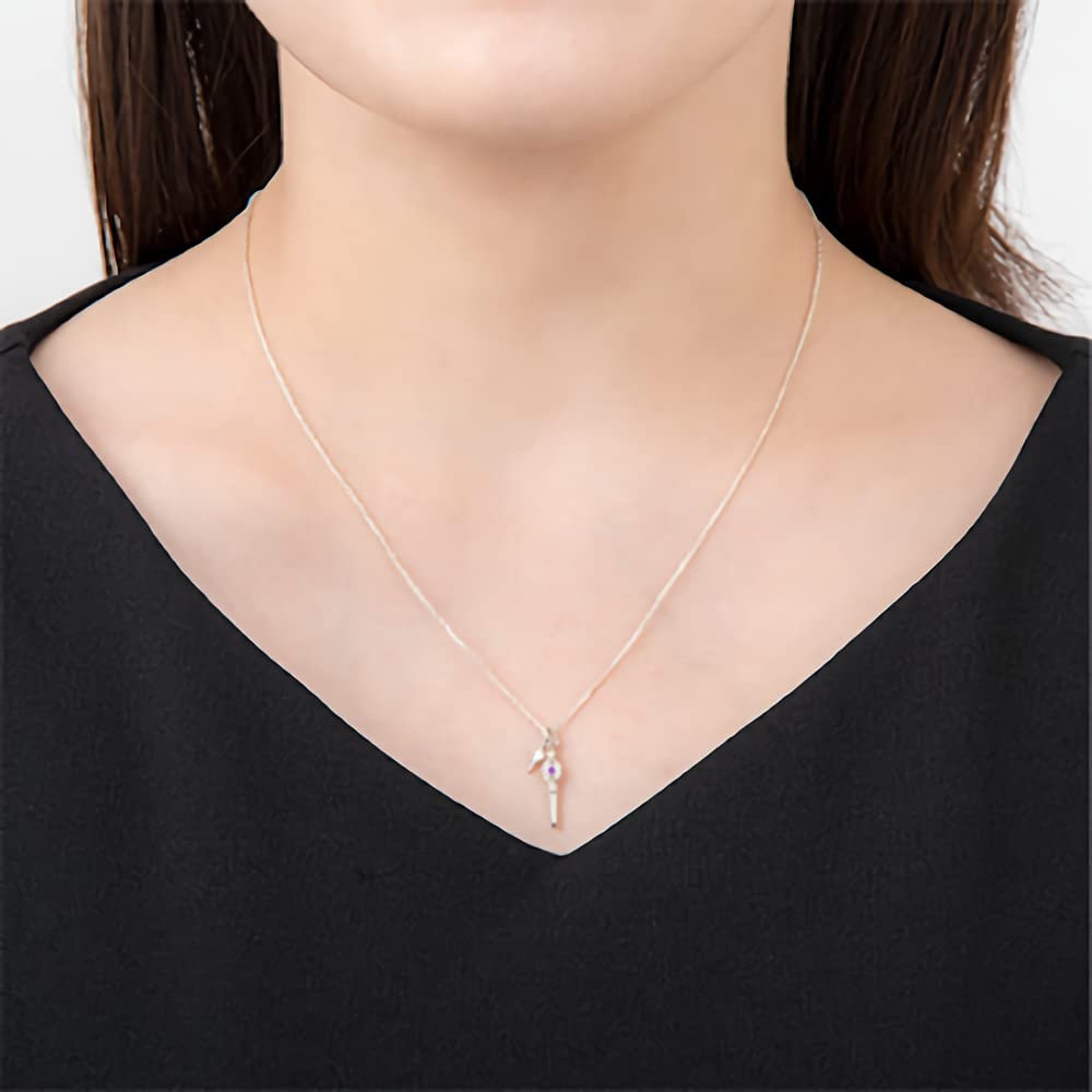 Ожерелье с атрибутикой Disney Волшебная ручка Ожерелье из конфет Серебряный аксессуар Ювелирное украшение Подарок [U-Treasure] «Twisted Wonderland» / «Вил Шёнхайт» & /