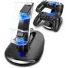 Controller Charger Compatible with PS4, Playstation 4 Game Dualshock 4 Dock Charging Stand Holder