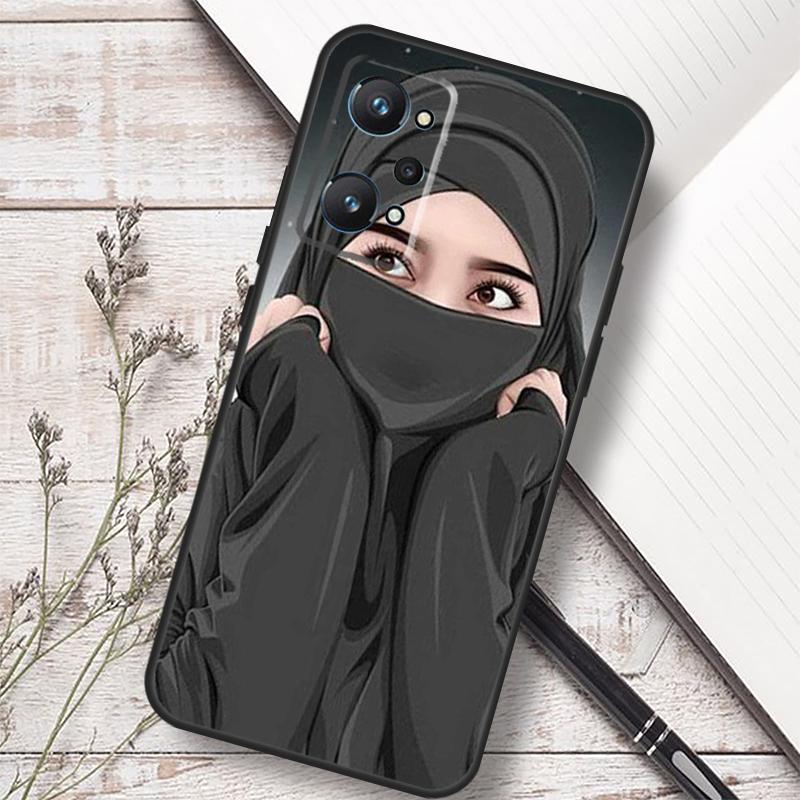 Islamic Hijab Girl Queen For Realme GT 7 Pro 6 5 GT 6T C67 C61 C55 C53 C51 C21Y C25S C75 10 11 12 13 14 Pro Plus Case