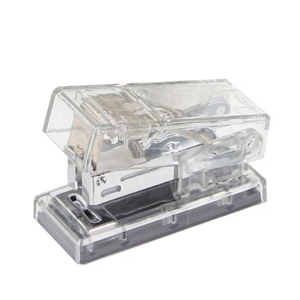 Mini Mini Stapler Transparent Paper Binder Set Office Binding Tools  School Office Supplies