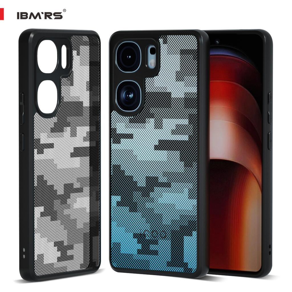 (В комплекте ремешок на запястье)Чехол IBMRS для vivo iQOO Neo9, прозрачный камуфляжный матовый противоударный защитный чехол