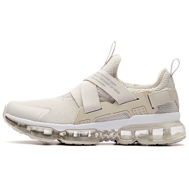 Anta NASA X SEEED Shock Absorbing Non-Slip Wear-Resistant Low-Top Running Shoes Men Running Shoes Gray White 91845508-6