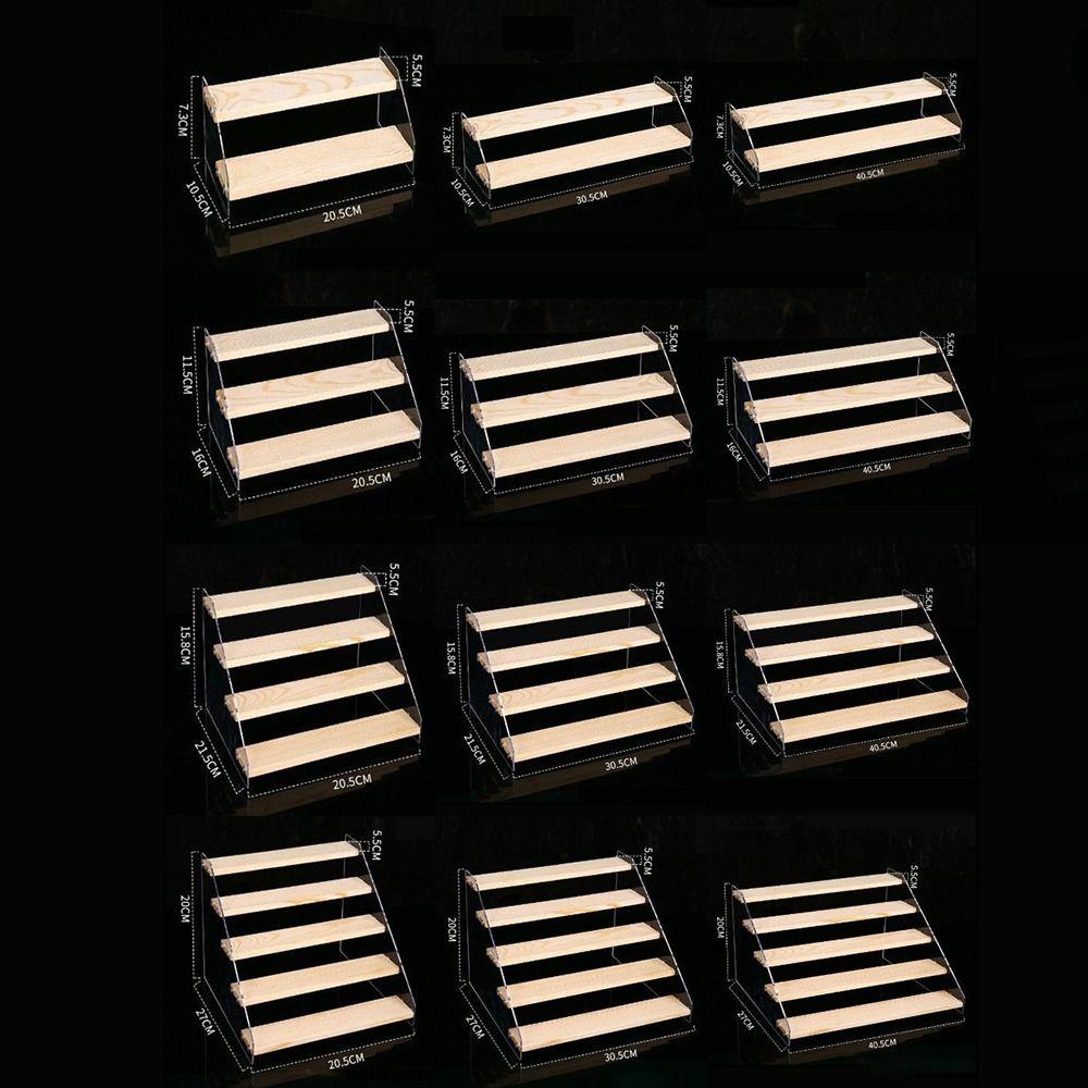 Прозрачная модельная полка для кукольных фигурок 2/3/4/5 слоев, держатели для хранения косметики, бытовая