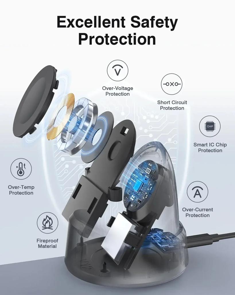 Быстрая магнитная беспроводная зарядка для часов для Samsung Galaxy Watch 4 5 6 7 Classic Pro 3 Active 2 док-адаптер зарядная станция подставка