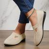 Spring and Summer Round Toe Hollow Solid Color Shallow Mouth Casual and Comfortable Women's Flats