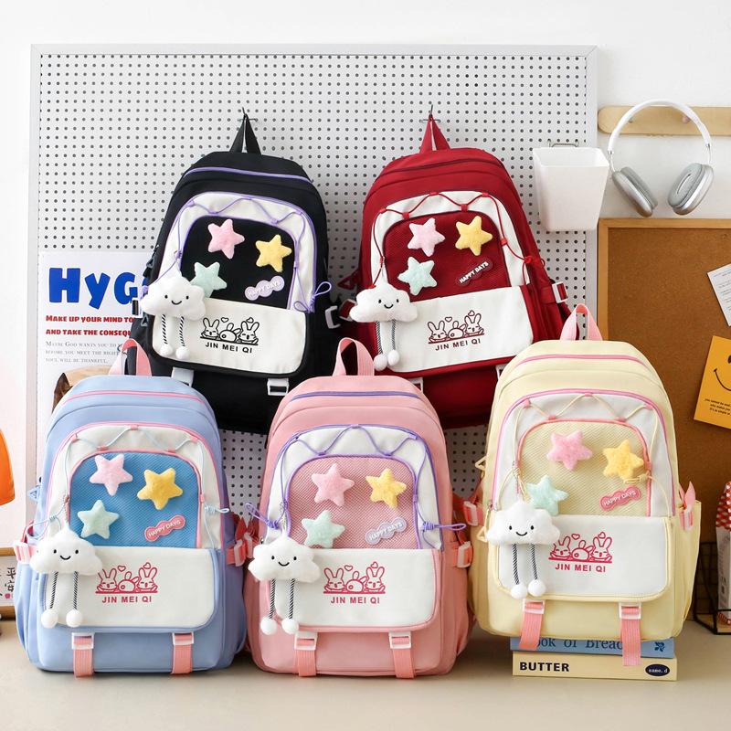 New Schoolbags Fashionable and Trendy Burden Reduction and Spine Protection Backpack