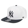 47 Cap MLB Sure Shot Captain Men's Women's Hat Forty Seven Snapback Major League American League Yankees Two Tone Color White X Navy [Item]