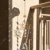 Exquisite Glass Sun Catcher Decoration Crystal Lotus Pendant Wind Chimes  Outdoor Decoration